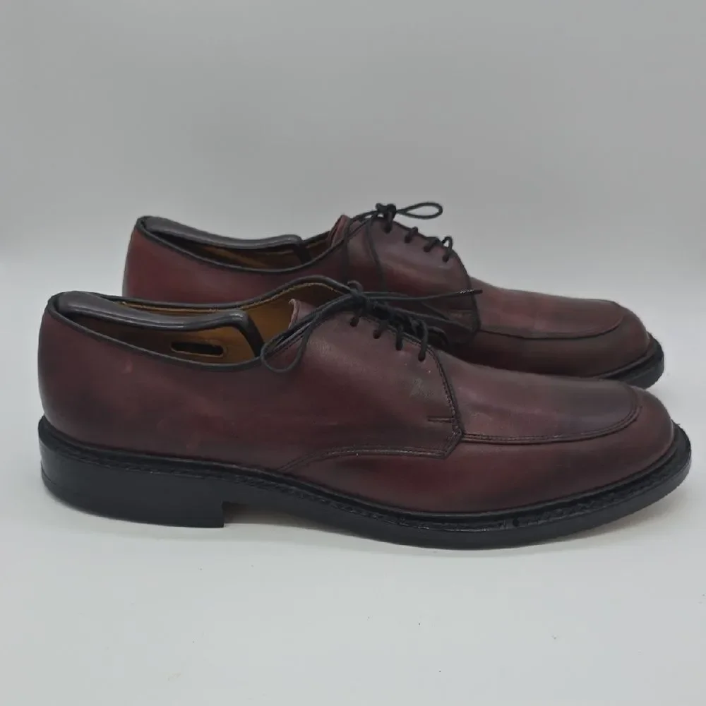 Allen Edmonds Men's Wine/Burgundy Leather Derby Shoes